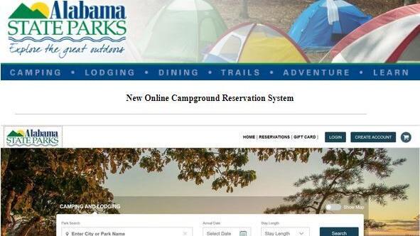 Alabama State Parks announces new, online camping reservation system coming in August